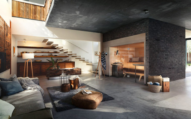 Finska savna Klafs AURA v ambientu - zunanjost