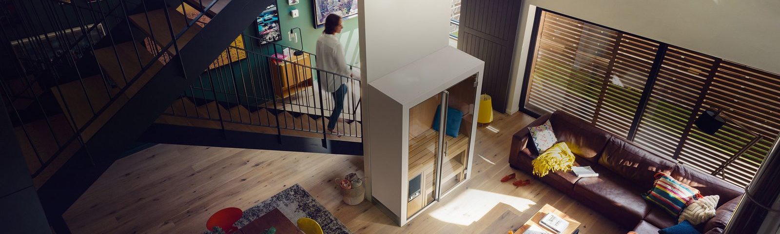 S1 Klafs zložljiva manual ročna finska savna v dnevni sobi