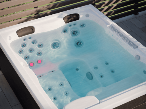 Jacuzzi J404L Platinum Smoked-Ebony CloseUp