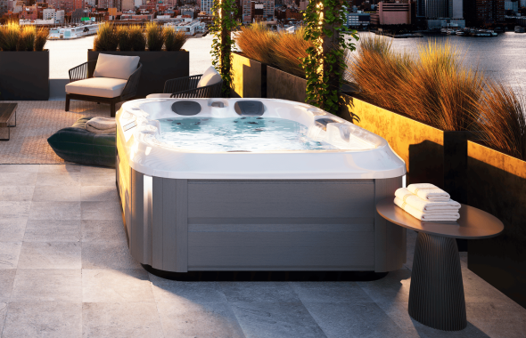 Jacuzzi Spa J-315 BrushedGrey-Porcelain New Display