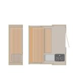 Velikost S1 složljive savne S