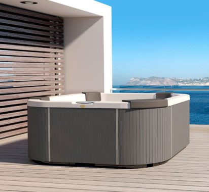 Jacuzzi Santorini na terasi z razgledom